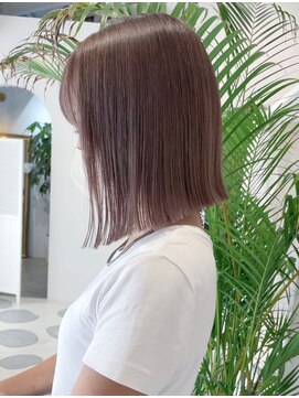 ファムエリア(FEMME AREA) ワンレン外はね ベージュカラー