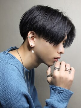 エルマーク 神戸三宮(L-MARK) センターパートニュアンスパーマ韓国カルマパーマコンマヘア