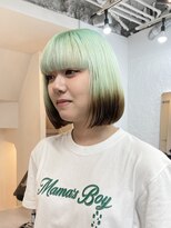 ミーム 原宿 表参道(meme)&nbsp;◎ブロンドハイトーンカラーデザインカラーアンブレラカラー金髪