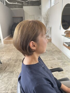 グランドゥ イル(grande ile) 【ショートボブ&ミルクティーカラー】