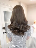 レア 表参道(L'ea)&nbsp;くびれヘアアプリコットオレンジ夏ヘアハイライトカラー