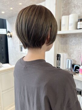 キャアリー(Caary) 福山市美容室Caary丸みショートヘアナチュラルショートボブ