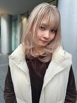 エゴル ナゴヤサカエ(ENGOL NAGOYA SAKAE)&nbsp;坂野貴哉/ミルクティーベージュ/ブラウンカラーハイトーンカラー