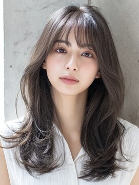 暗めカラーでも透明感デザインカラー フェイスフレーミング