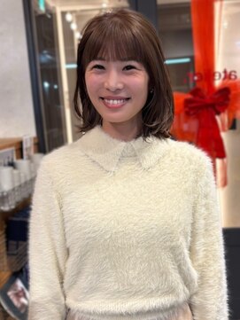 マロンベージュ 髪質改善 ショートボブ 顔周りカット 艶髪 