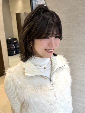 パルス ヨコハマ(PULSE yokohama) 外はねレイヤーボブ顔まわりカットレイヤーカット