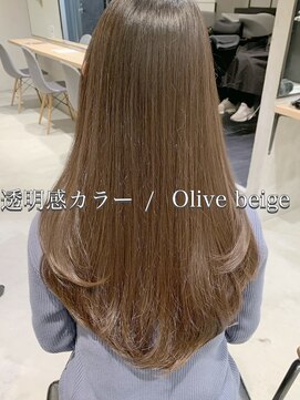 アイヴィ 表参道(IVY) オリーブベージュ☆オリーブをまぜて赤味のない透明感カラー☆