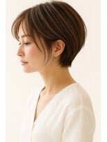 アーツ 茅ヶ崎(arts) ショートカット20代30代40代前髪あり面長丸顔ショートボブ