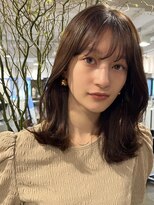 アビー 福岡天神(ABBEY)&nbsp;ミディアムヘアレイヤーカット前髪カット髪質改善トリートメント