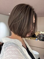 メゾンマイル 恵比寿(maison mile)&nbsp;大人綺麗なハイライトカラー/顔まわりカット/白髪ぼかし/恵比寿