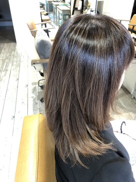 サスペンダーノート 荻窪(Suspender Note) ナチュラルストレート×レイヤー＆ハイライトスタイル