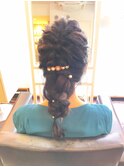 【Asante】編みおろしヘアアレンジ