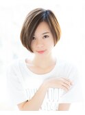 リュドール栄 大人かわいい小顔ショートボブby畠山