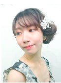 結婚式×着物ヘアアレンジ[[池袋/ヘアアレンジ」