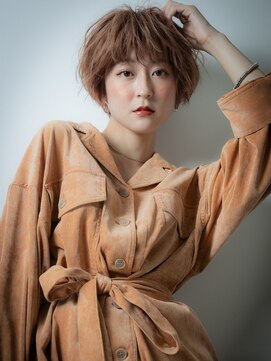 カバーヘア ブリス 北浦和(COVER HAIR bliss) ビタミンカラーくせ毛風マッシュウルフ201u北浦和10代20代30代