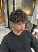 前下がり×マッシュ×スパイラルパーマ