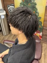 ラボーテイサミヘアーイースト(La.beaut'e ISAMI HAIR EAST) MEN’S HAIRハイライトマッシュパーマ〈理容室〉東浦和メンズ