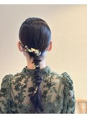 『結婚式ヘアアレンジ』タイトアレンジも注目の的！