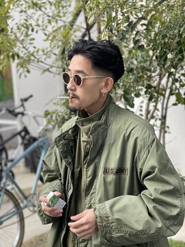 メリケンバーバーショップ フクオカ(MERICAN BARBERSHOP FUK) ローフェードバックスタイル