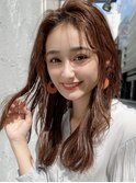 大人可愛い似合わせカット/サマーオレンジカラー/髪質改善/新宿