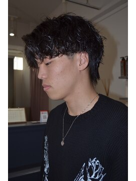 メンズヘアトーキョー 梅田(MEN'S HAIR TOKYO) MEN'S HAIR/ハイライト/波巻き/マッシュパーマ/ウルフ