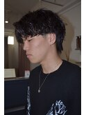 MEN'S HAIR/ハイライト/波巻き/マッシュパーマ/ウルフ