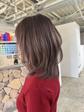 ファンド 千葉(fand) ウルフレイヤーくびれヘア/ハイライトカラー白髪ぼかし