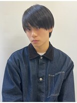 ウルフ/アッシュブラック/カルマパーマ/ベリーショート/表参道