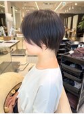 ショートボブ髪型20代30代前髪あり前髪なし面長丸顔【荒牧】AY