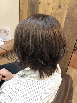ピース 大島店(Peace) 髪質改善カラー／ショートボブ／ショートヘアー／50代／40代