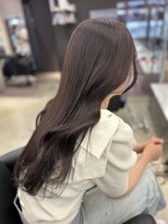 ペレ 栄店(PELE) デザインカラー/レイヤーカット/ウェットヘア/オリーブベージュ