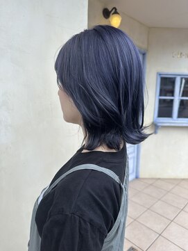 エイミーバイアフロート(amie by afloat) 【伊藤指名限定】レイヤーボブ×ブルーラベンダー