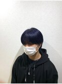 ベリーショート/ダークアッシュ/ニュアンスパーマ/韓国マッシュ