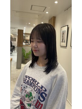 シアン 矢場町店(CYAN.) 顔周りレイヤー×縮毛矯正