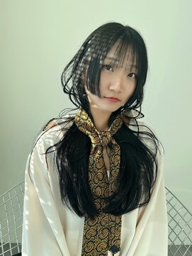 ギグスダブル 栄店(gigs double) 姫レイヤーカット/黒髪ロング