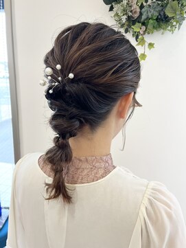 ケイズプラスカラン(HAIR AND MAKEUP K's PLUS calin) 【倉敷 沖/calin】ヘアセット 編みおろし
