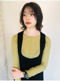 大人パーマスタイリッシミディアスタイル
