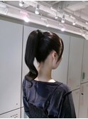 ぷるぷるポニーテール