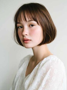 シェル 立川(shell) くびレイヤーエモージュグレージュカラーくびれショート【立川】