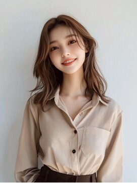 e.m.a プレミアムビューティーサロン 栄駅店(e.m.a PREMIUM BEAUTY SALON) レイヤーカット/イメチェン/外ハネボブ/美髪/ワイドバング/髪型