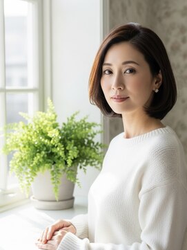 白髪ぼかし/白髪染め/オーガニックカラー/白髪/鳥取市/鳥取