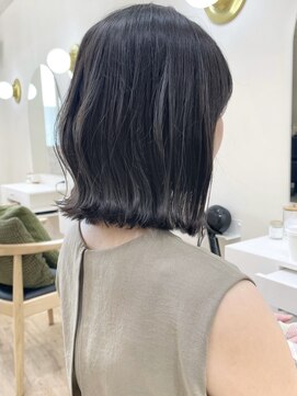 セイドット リー(Say. Ree) say.ボブくびれレイヤーボブオリーブグレーダークレッドベージュ