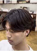 MEN’S HAIR/サーフカール/刈り上げセンターパート/柏駅