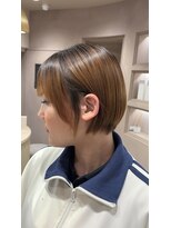 エレノア 静岡店(Eleanor)&nbsp;【八重津】朝の時間をラクに！ブリーチ矯正×丸みショート