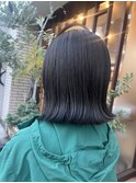 ぱつっとボブ×トリートメント