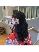 ブレス ヘアー リーベ(Bless HAIR Liebe)&nbsp;10代20代成人式卒業式向け♪編み込みハーフアップアレンジヘア
