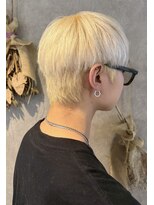 パーミル ヘア クマモト(permille ‰ hair Kumamoto) ホワイトブロンド×マッシュショート