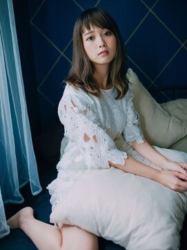 スラージュ 大井町(soulage) ショートバングが可愛い☆くせ毛風ナチュラルミディ