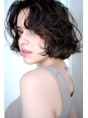 short bob×mix perm