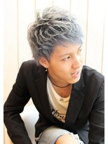 パコ(Paco) 【PACO】無造作ショート【SKYBLUE】ツーブロックネープレス